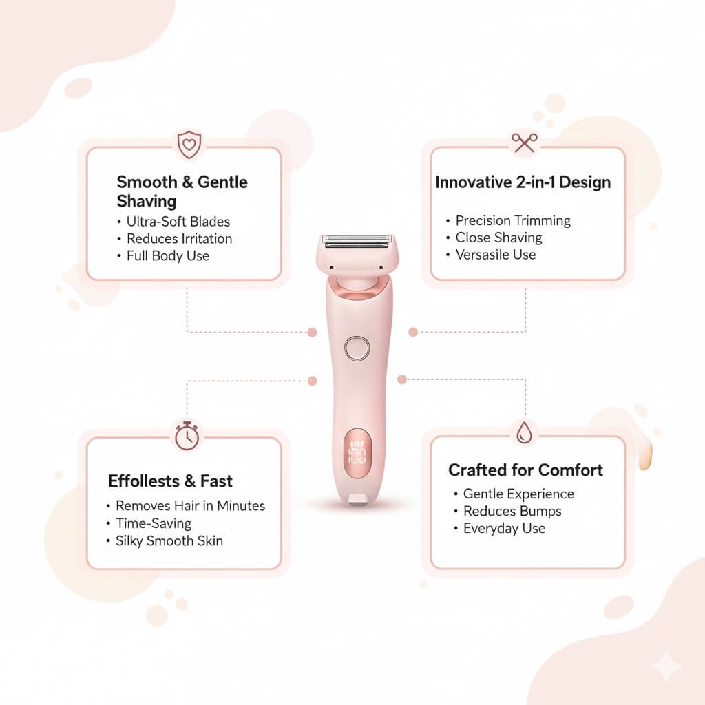 91Glowup Electric Shaver & Trimmer V8