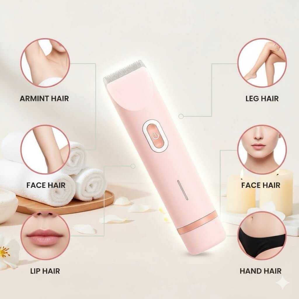 91Glowup Electric Epilator V9, Rechargeable & Cordless — Body Hair Removal